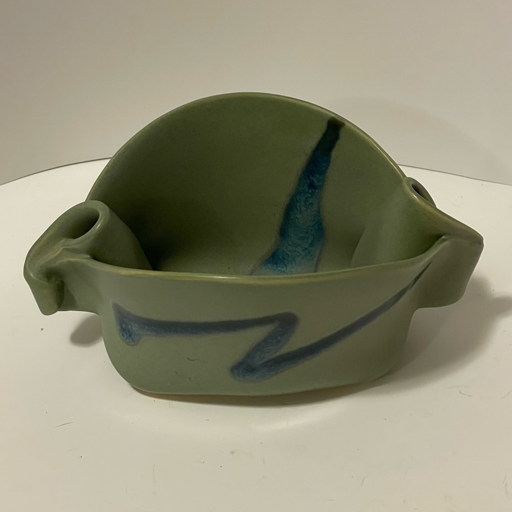 Artistic Green Ceramic Bowl